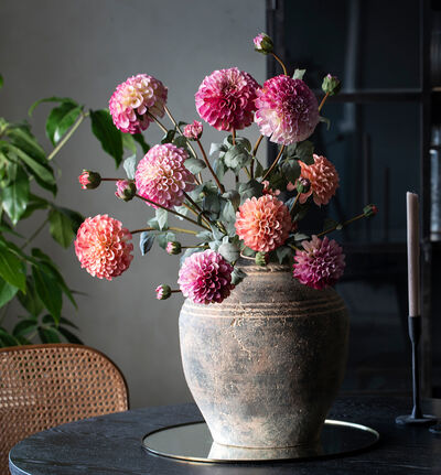 Kunstig rosa dahlia 78 cm Kunstig rosa dahlia 78 cm